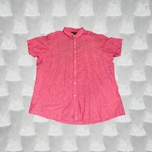 Men's Short Sleeve Linen Blend Shirt (XXL) Marc Anthony